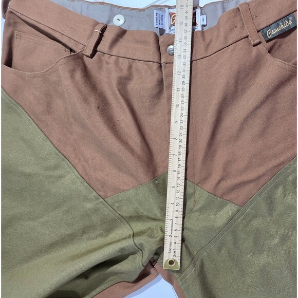 GAMEHIDE Hunting Pants Heavy Duty Men's Size 48 Brown Olive Green Ankle Zip - Picture 8 of 13